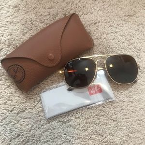 ray ban RB3561 gold & brown tortoise sunglasses